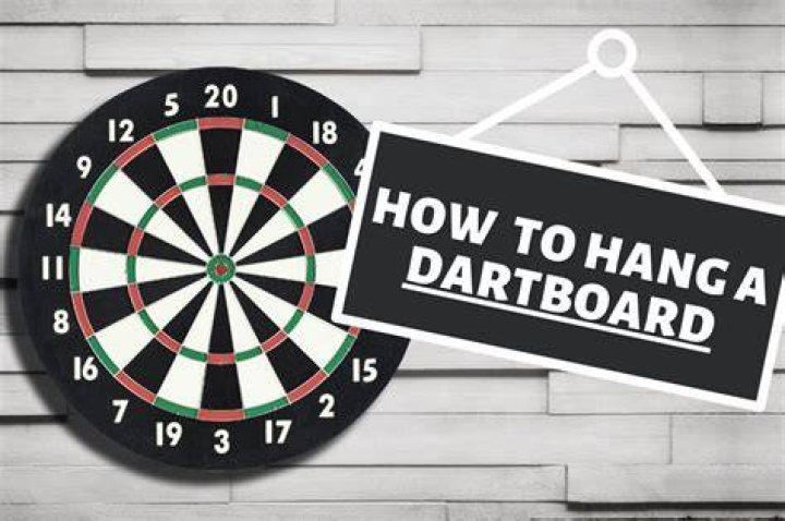 How do you hang a US dart board?