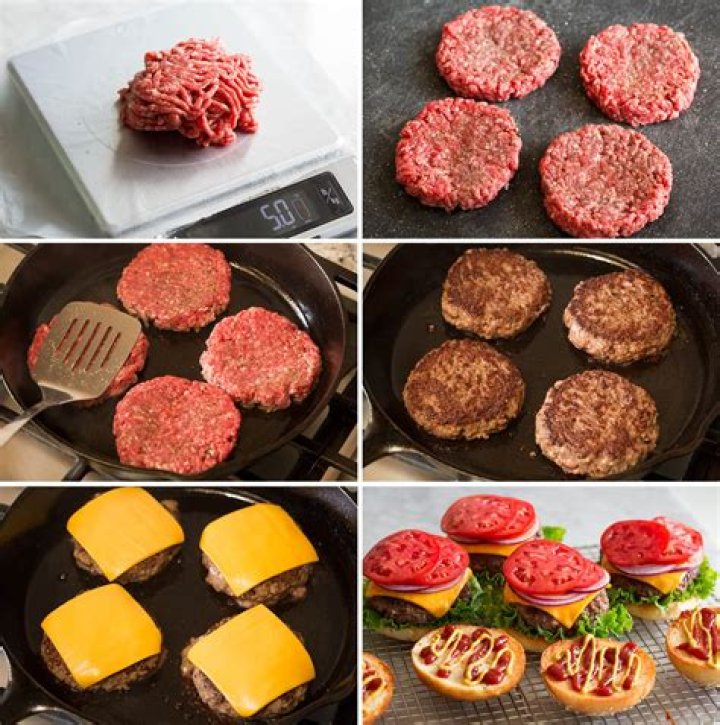 How do you keep burgers from burning on the stove?