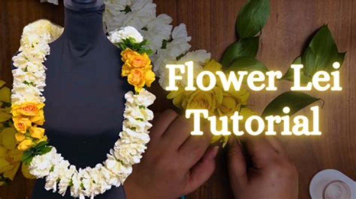 How do you make a homemade lei?