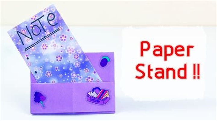 How do you make a paper stand?