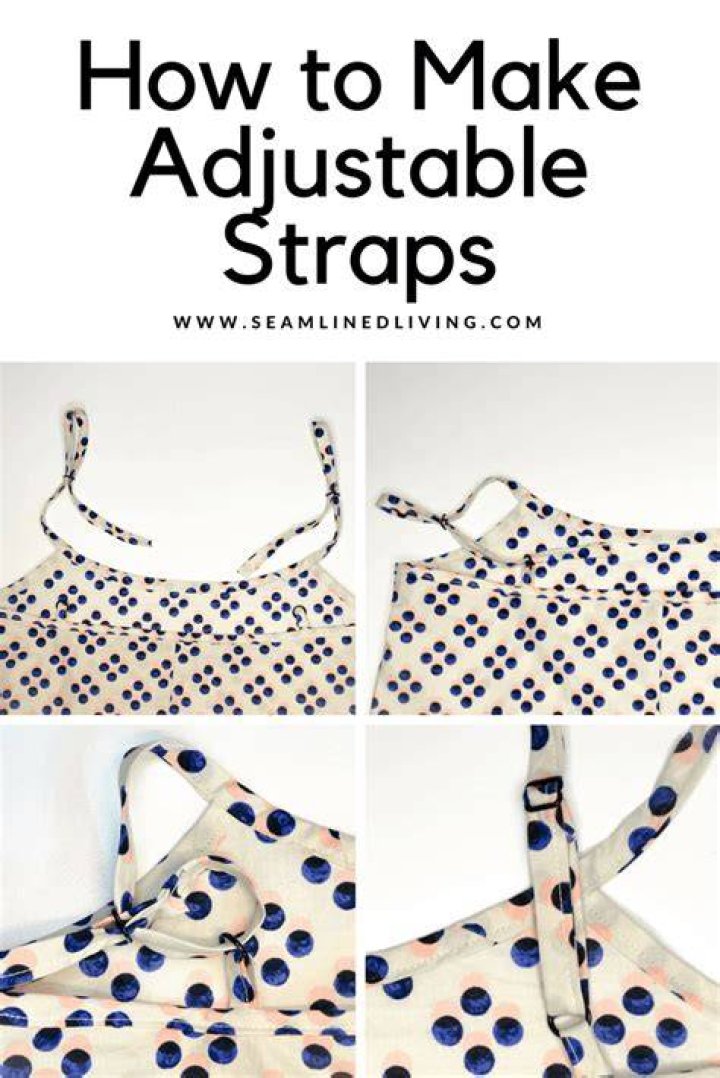 How do you make adjustable straps on a dress?