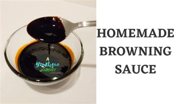 How do you make browning sauce from scratch?