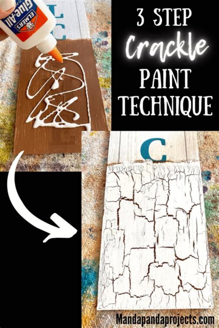 How do you make homemade crackle paint?