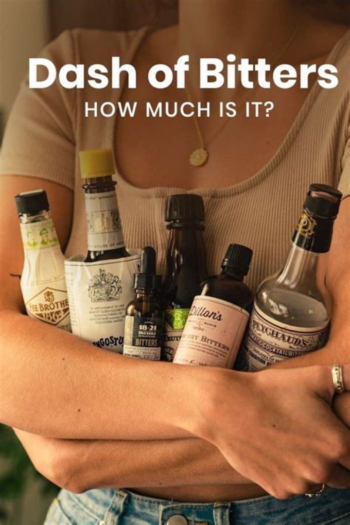 How do you measure a dash of bitters?