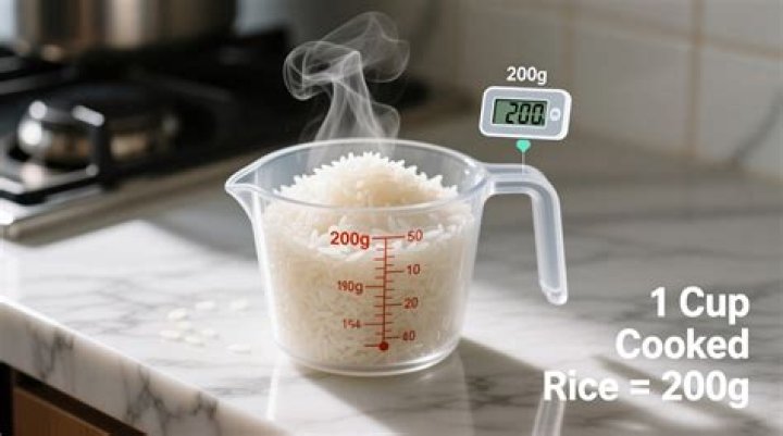 How do you measure dry rice for cooked rice?
