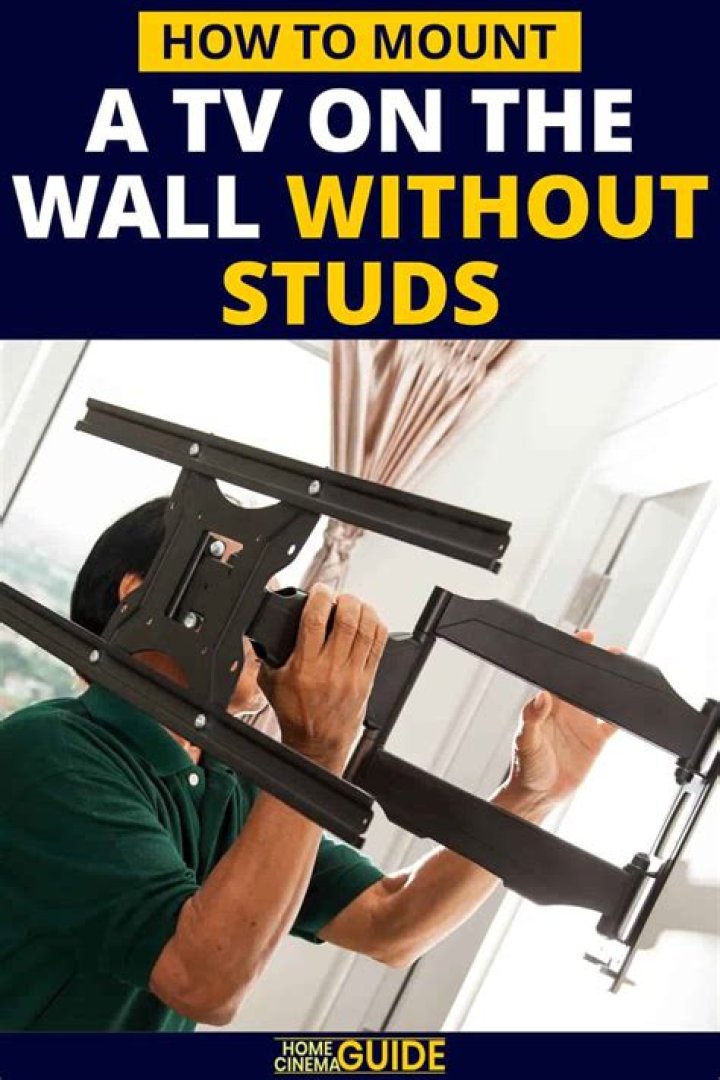 How do you mount a TV on the wall without studs?