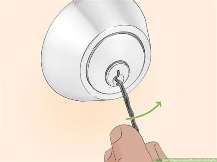 How do you open a lock with a bobby pin?