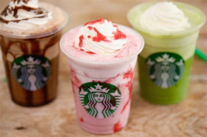 How do you order a strawberry and cream frappuccino from Starbucks?