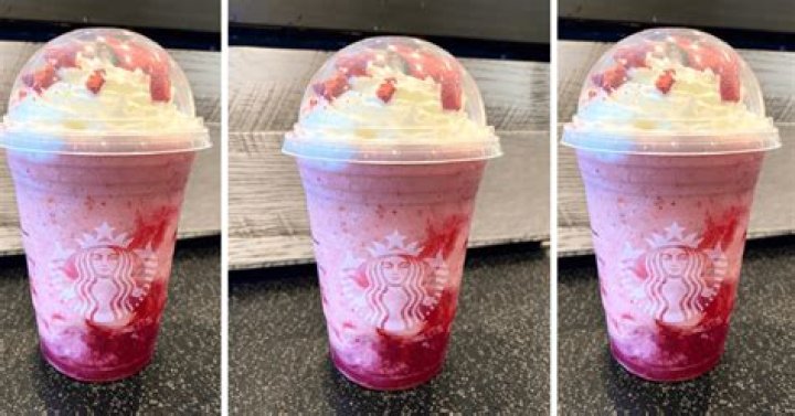 How do you order a strawberry frappuccino?