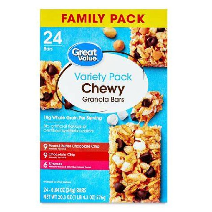 How do you pack granola bars?