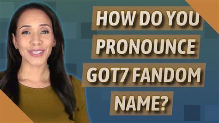 How do you pronounce GOT7 fandom name?