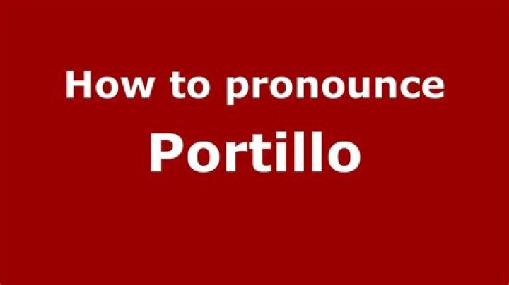 How do you pronounce Portillo in Italian?