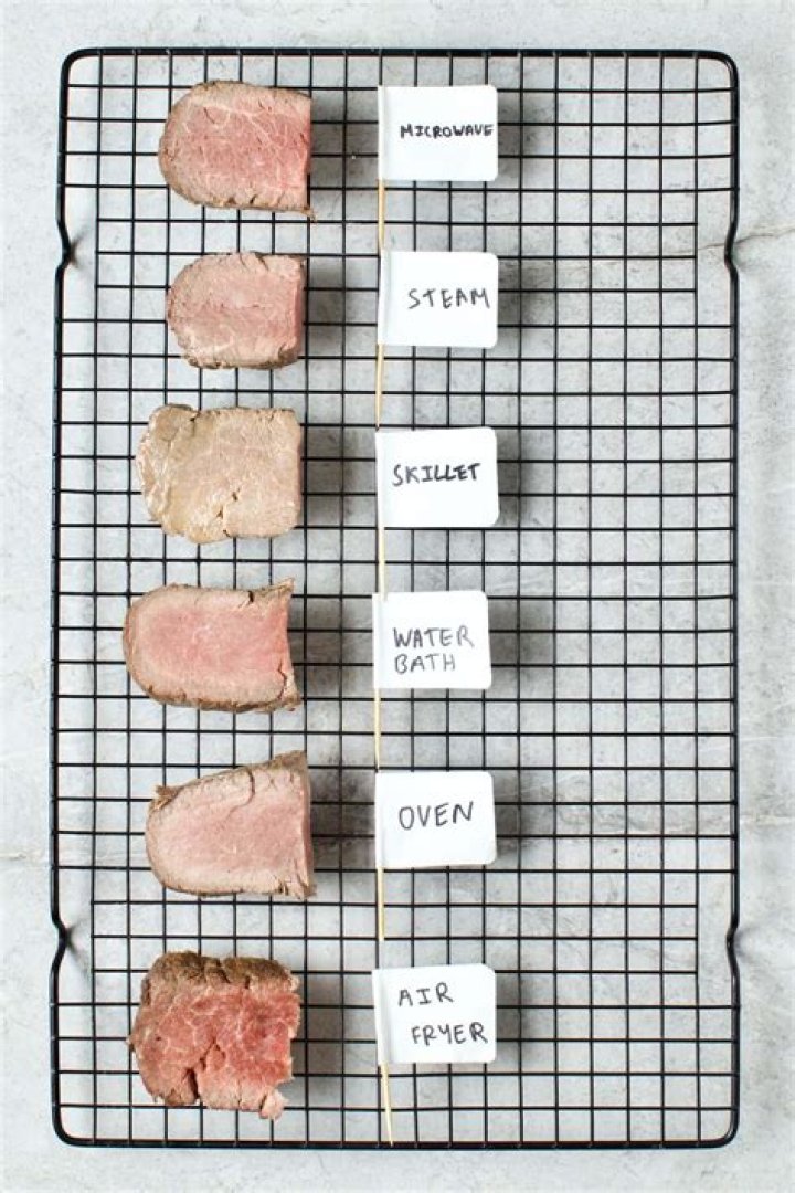How do you reheat beef tenderloin without drying it out?