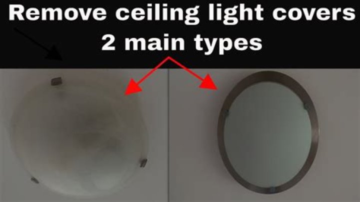 How do you remove a bathroom ceiling light cover?