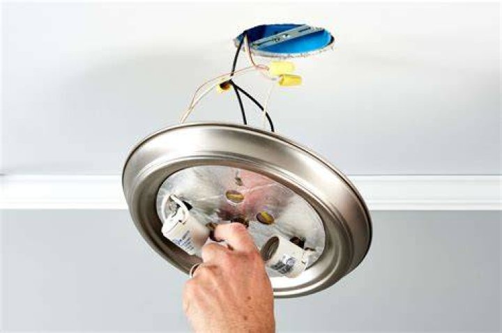 How do you remove a ceiling light box?