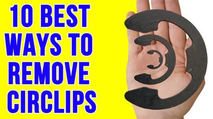 How do you remove a circlip without holes?