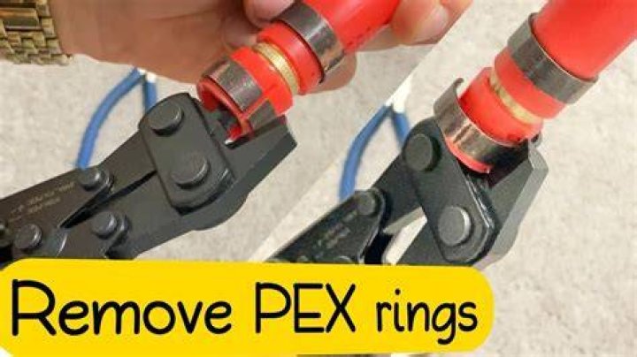 How do you remove a PEX crimp ring without cutting the pipe?