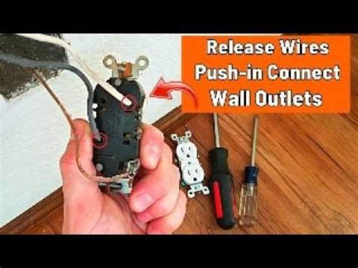 How do you remove a push in wire from an outlet?