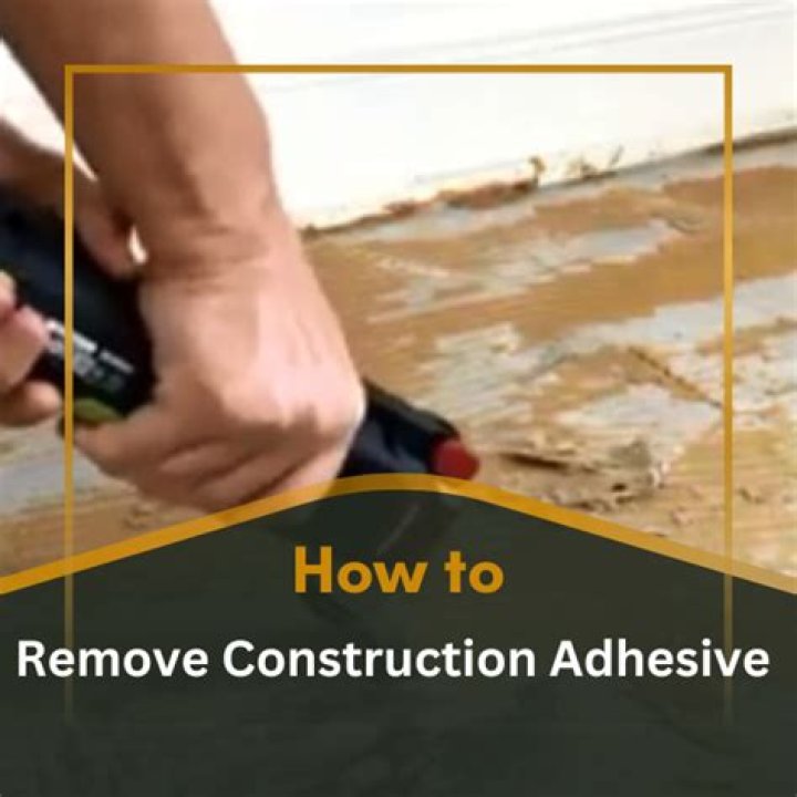 How do you remove construction adhesive from skin?