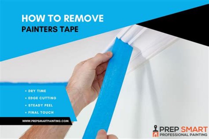 How do you remove painters tape without removing paint?
