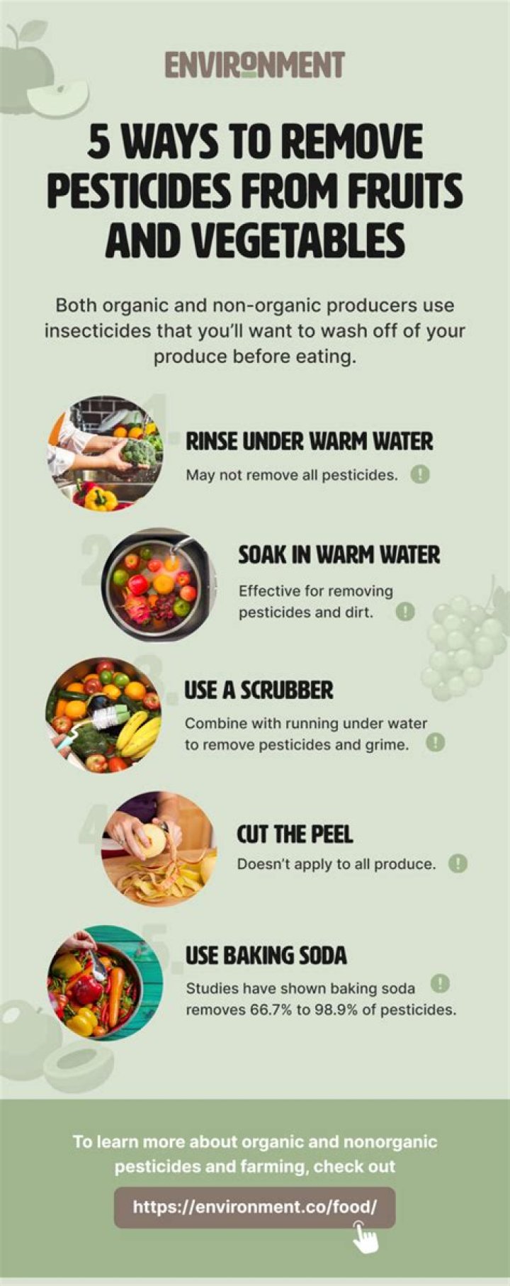 How do you remove pesticides from raisins?