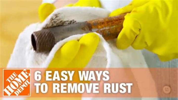 How do you remove rust from a hitch?