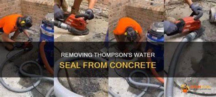 How do you remove Thompson Water Seal from concrete?