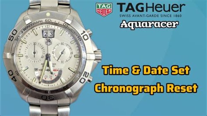 How do you reset a Tag Heuer Aquaracer chronograph?