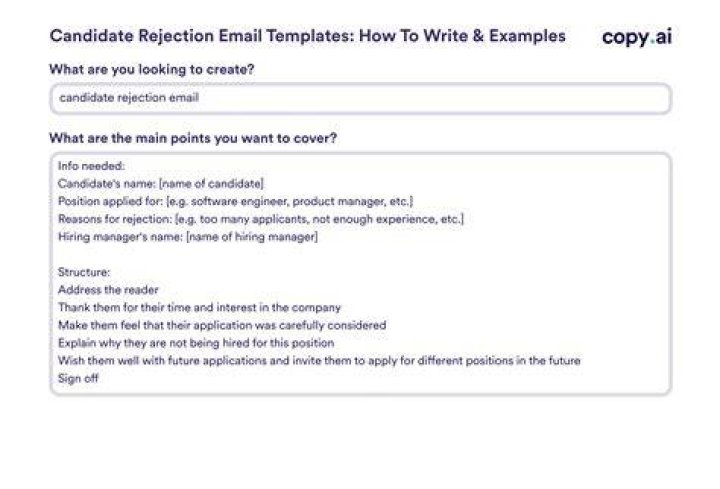 How do you respond to a candidate who declined an offer?