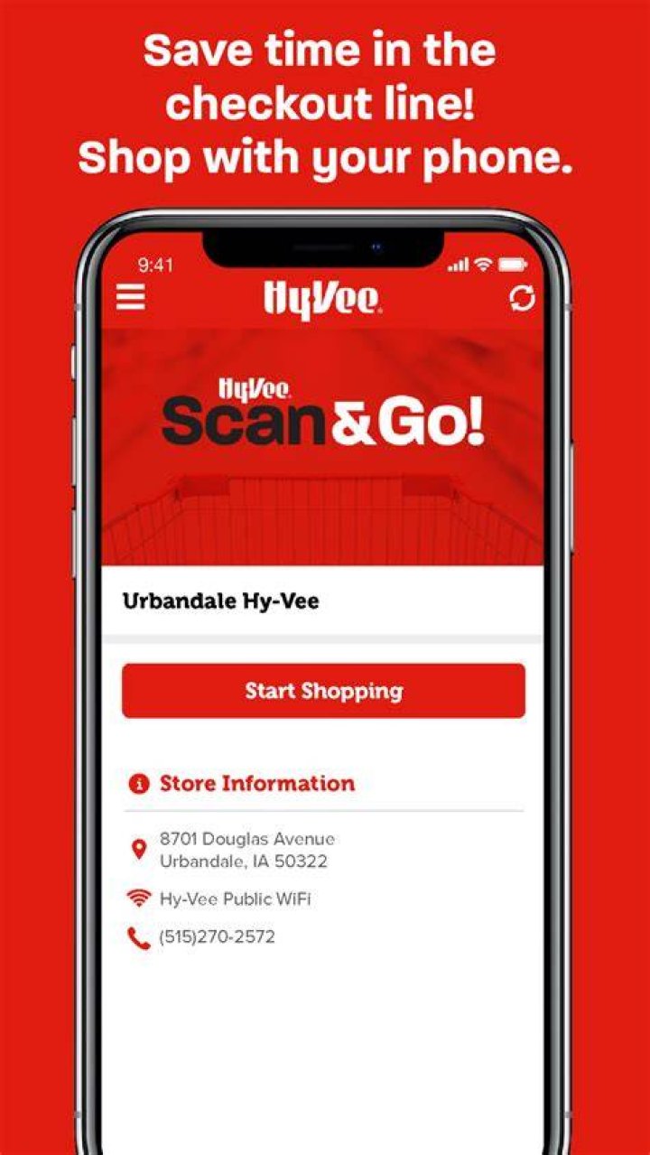 How do you scan the Hy-Vee code?