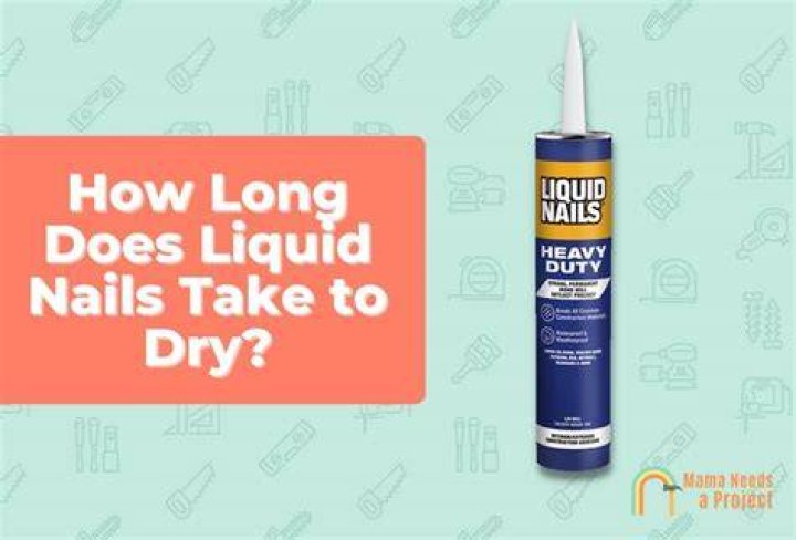 How do you speed up drying liquid nails?
