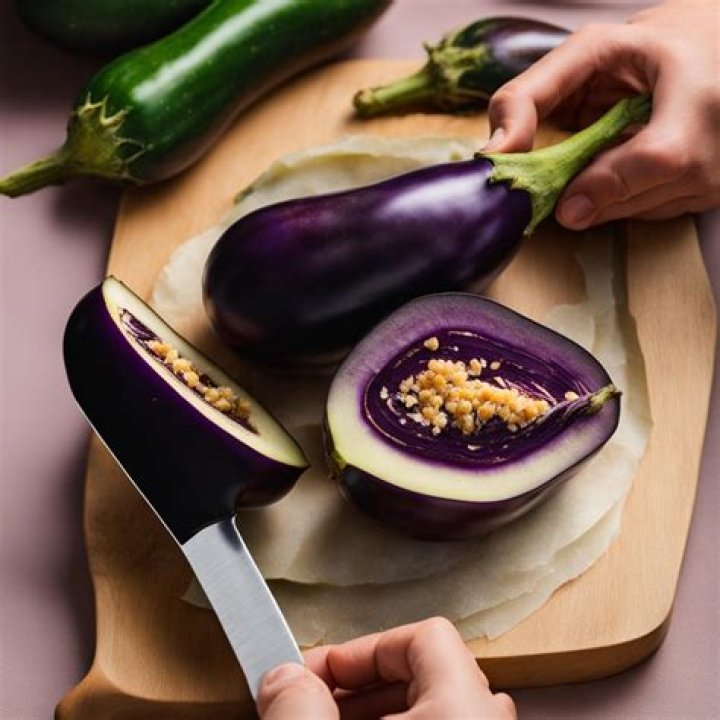 How do you store eggplant after cutting?