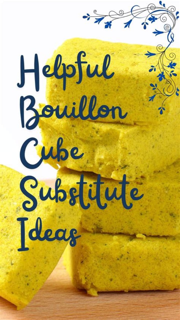 How do you substitute bouillon cubes?