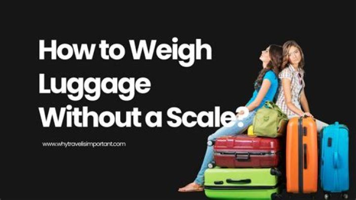 How do you tell if your luggage is over 50 pounds without a scale?