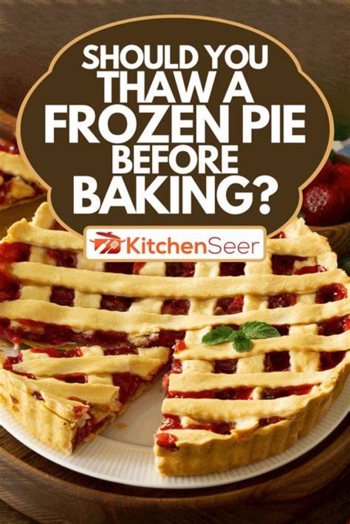How do you thaw frozen pie crust?