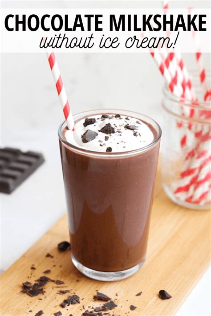 How do you thicken a milkshake without ice cream?