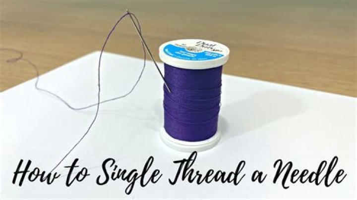 How do you thread a single needle?