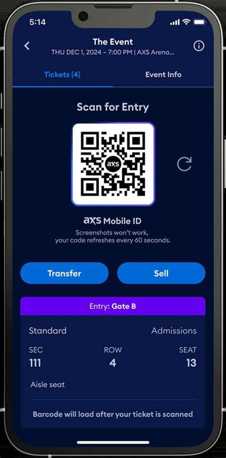 How do you transfer tickets on Flash Seats?