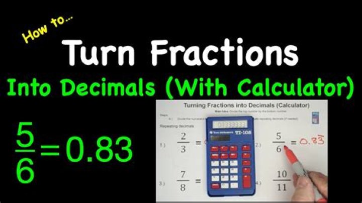 How do you turn 6 into a decimal?