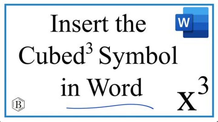 How do you type cubed?
