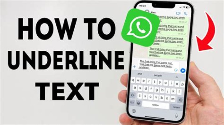 How do you underline in a text message?
