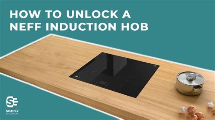 How do you unlock an induction hob?