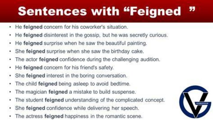 How do you use feign in a sentence?