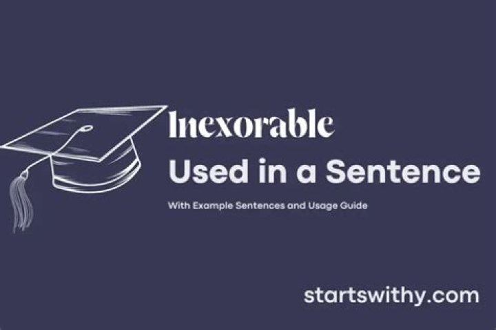 How do you use inexorable in a sentence?