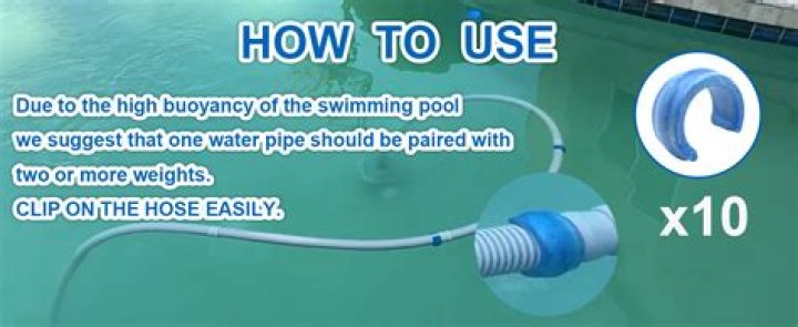 How do you use pool hose weights?