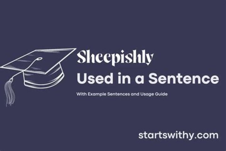 How do you use sheepishly in a sentence?