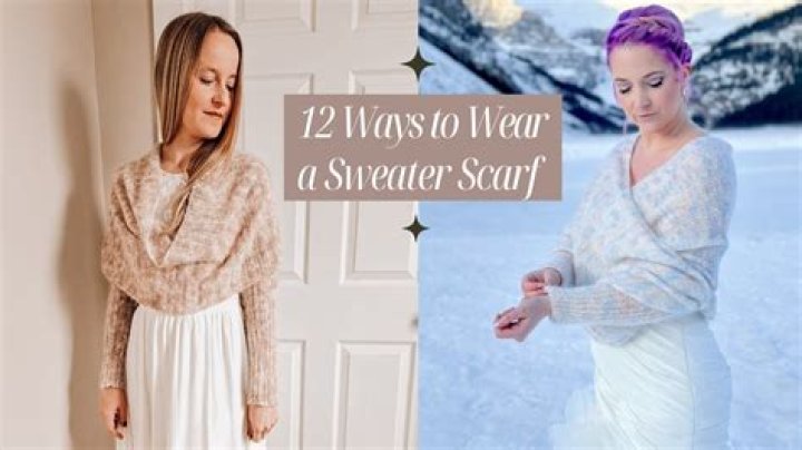How do you wear a scarf with a sweater?