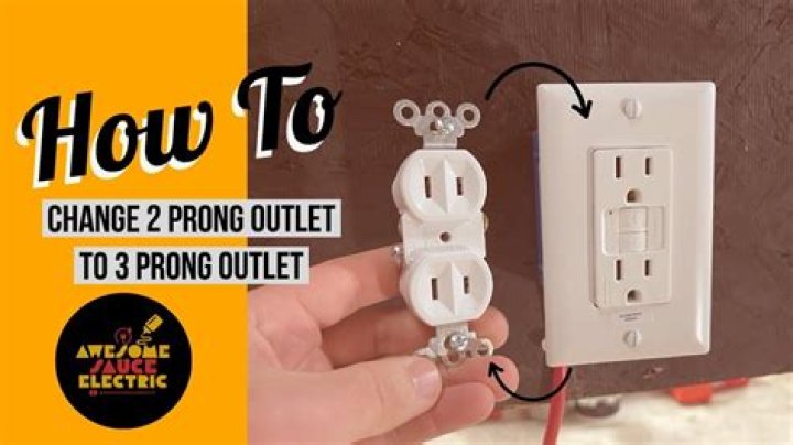 How do you wire a 2-prong outlet to a 3 prong?
