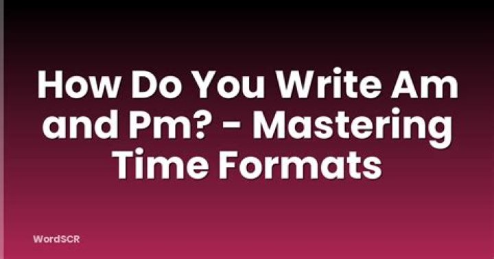 How do you write 6 pm?