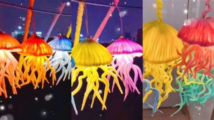 How does a jellyfish lamp work?